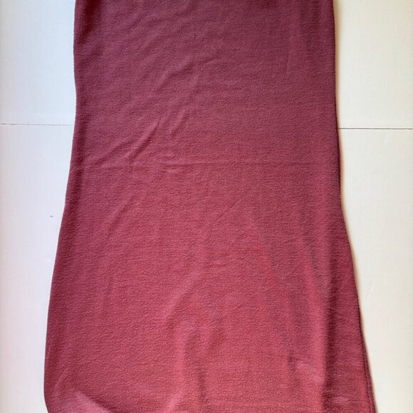 Aritzia Wilfred Free Bruni Midi Dress Rose Pink Shimmer Heathered Reposa Sz M - Picture 13 of 14